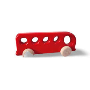 Lobito Autobus Ogórek z drewna bukowego Czerwone