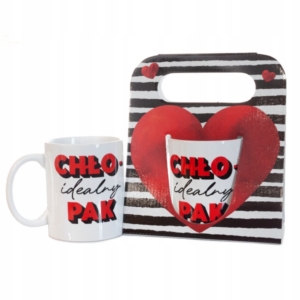 Kubek ceramiczny z napisem "Chłopak idealny"